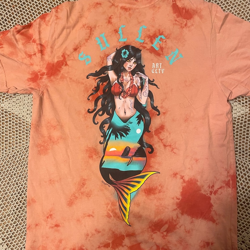 Mens XL Sullen T-shirt with Mermaid